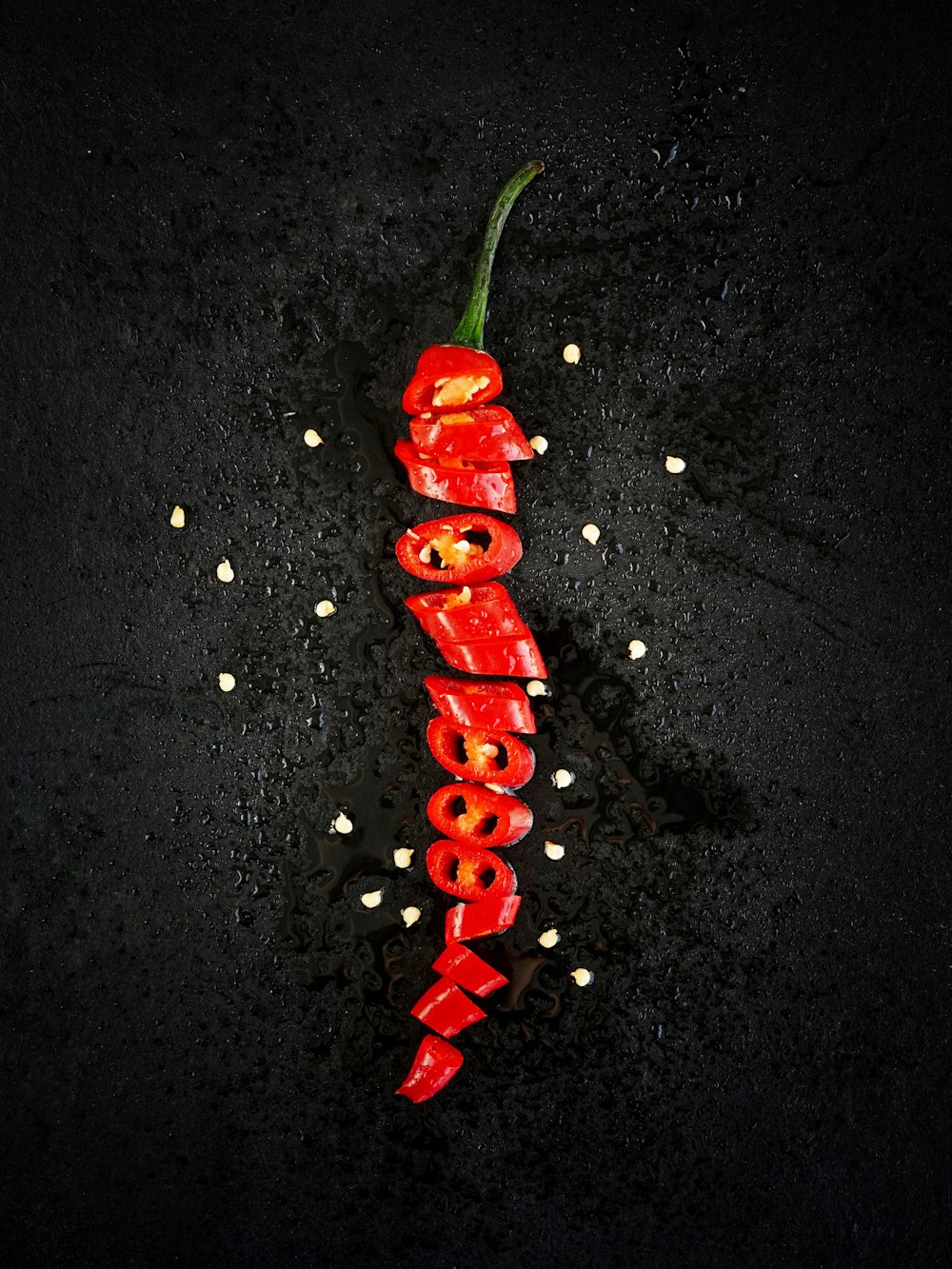 sliced red chili