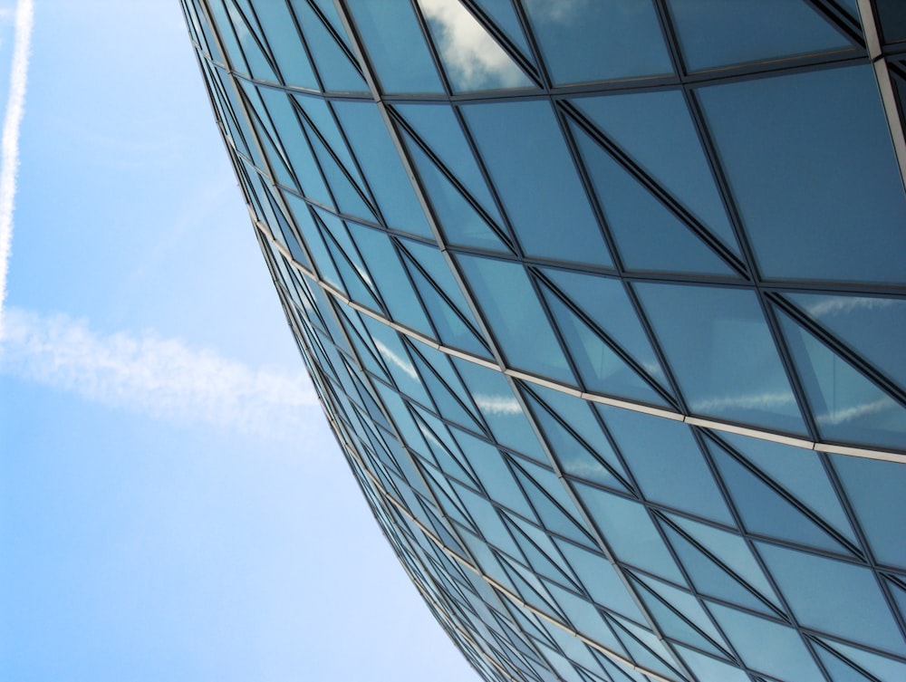 architectural photography of glass building