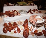 Dining area showcasing seafood specialties.