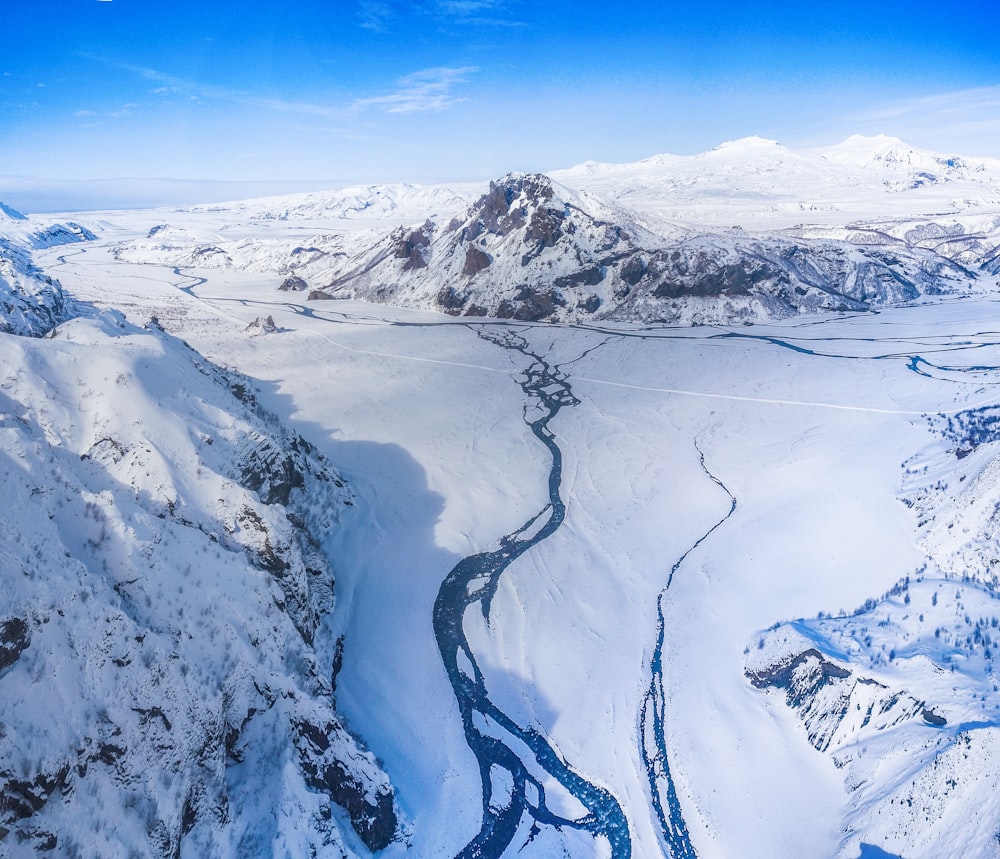 body of water during winter season