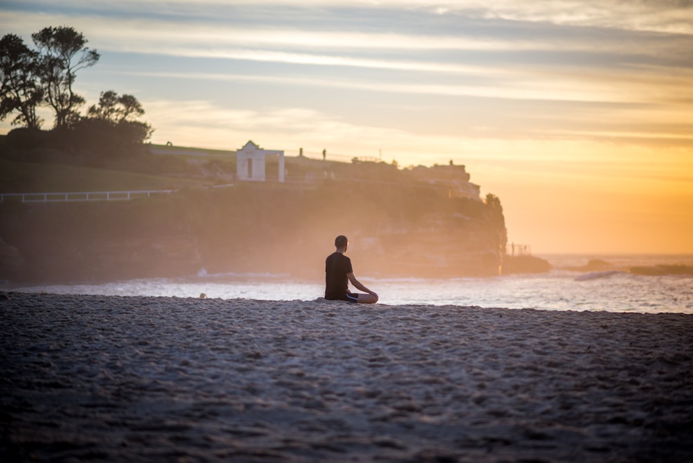 man sitting on ground