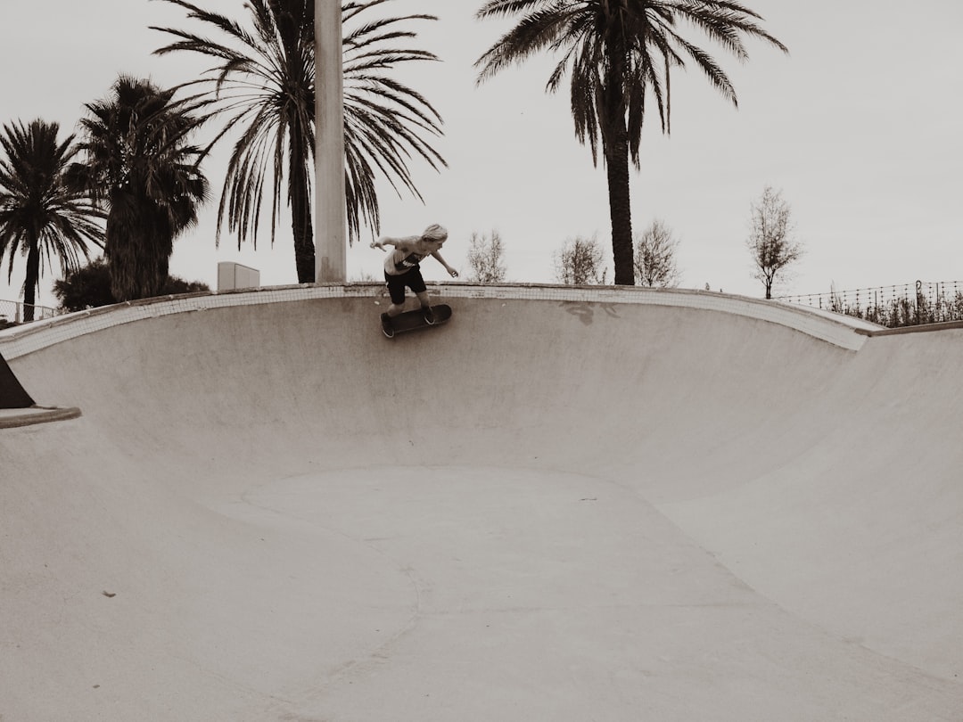 person skating on curved wall