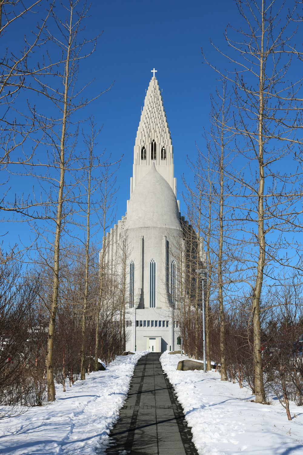 white concrete building