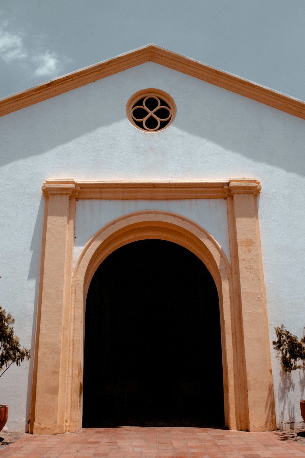 white and beige building