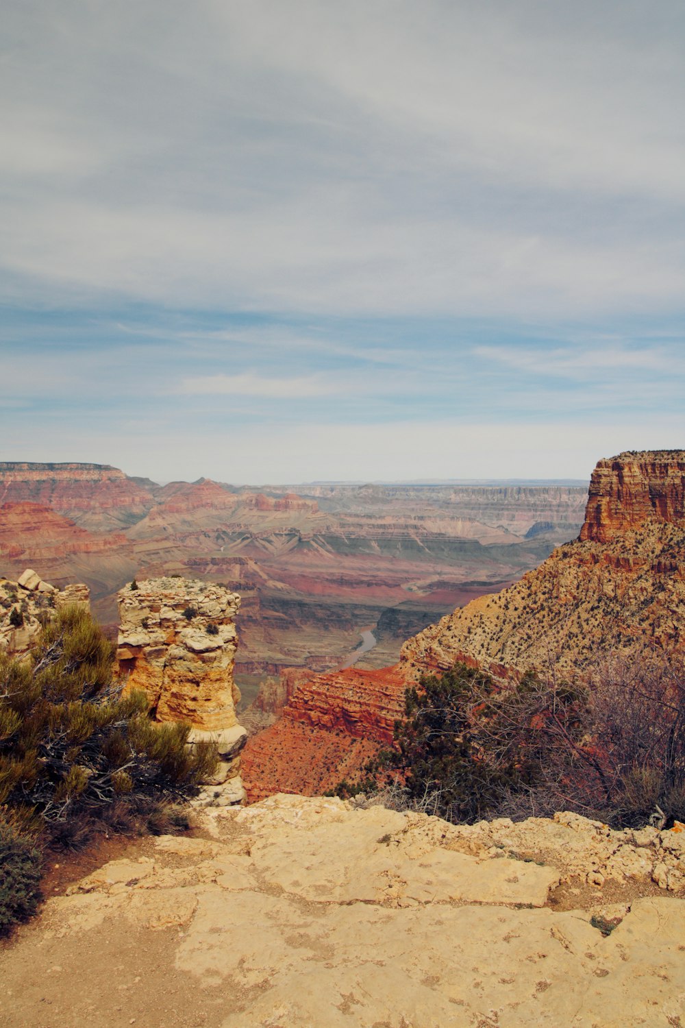 birds eye photography of mountain cliff