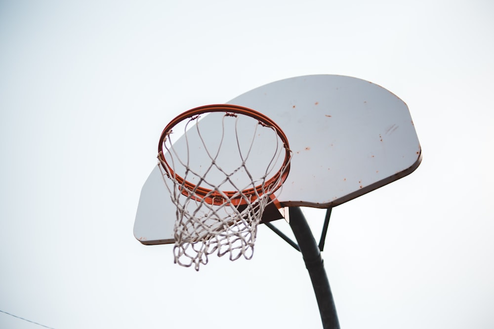 white and red basketball ring