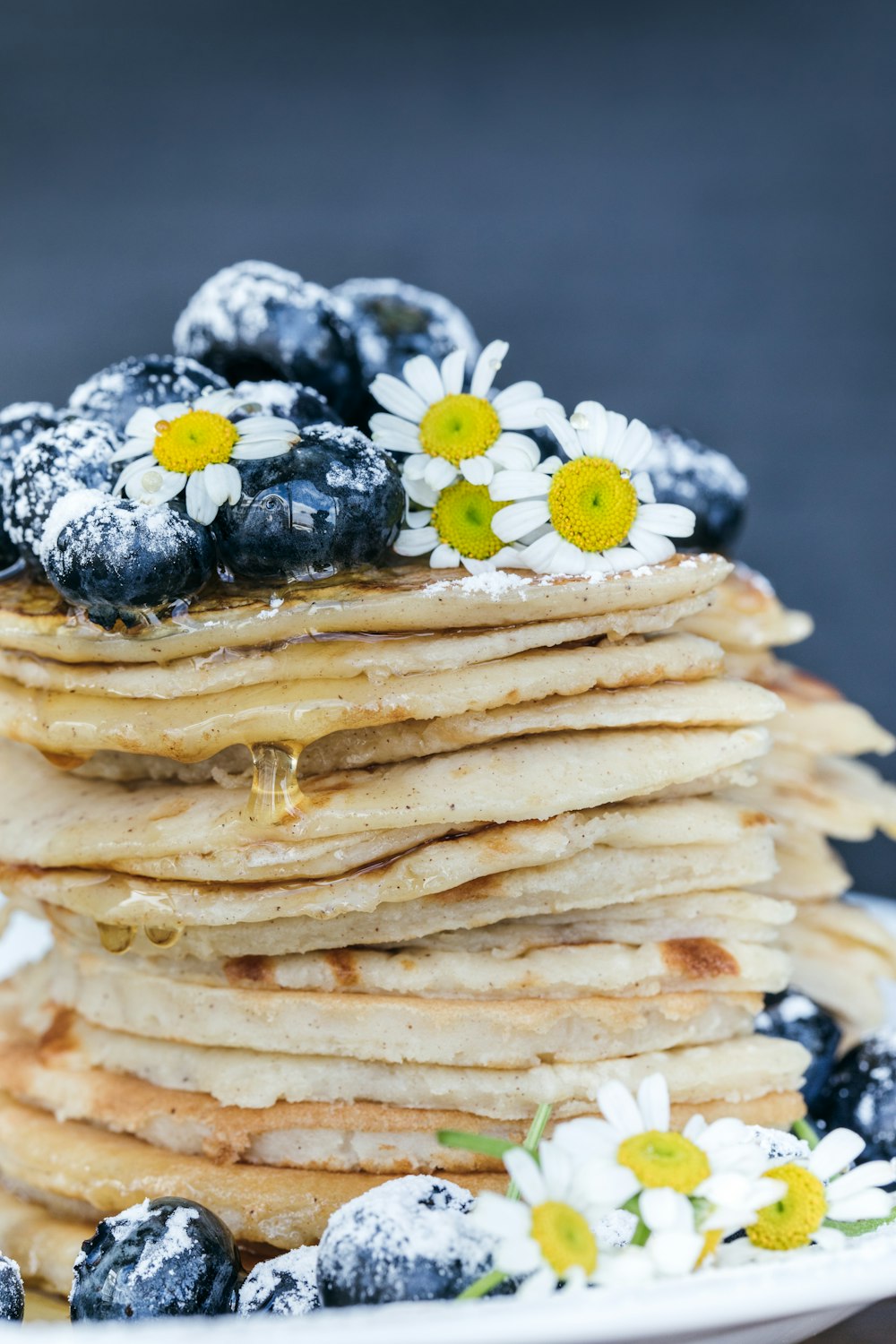 pancake with blueberry toppings