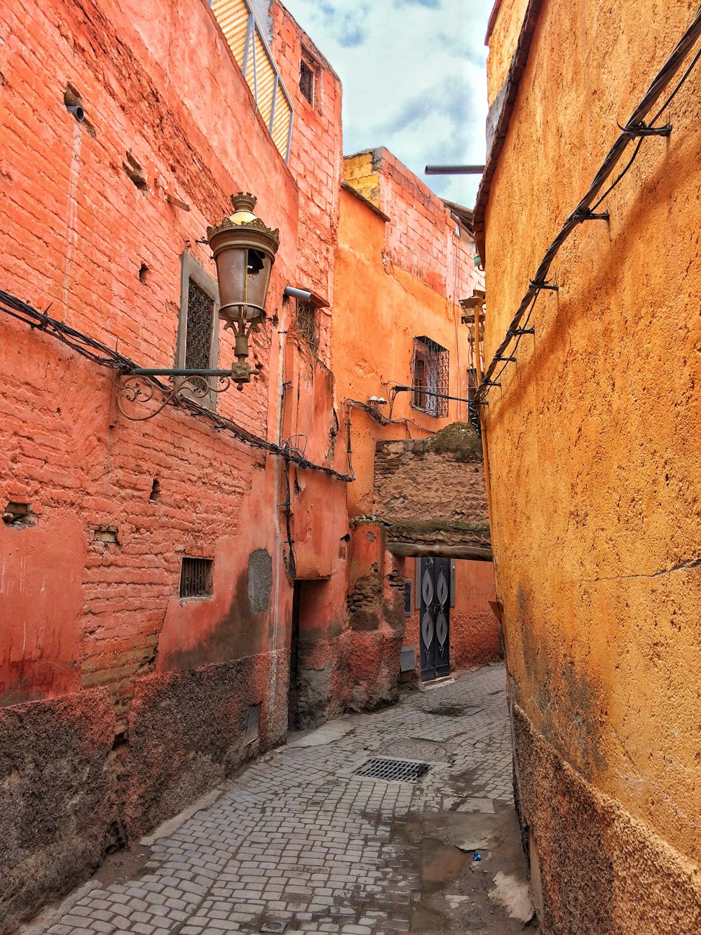 yellow concrete houses