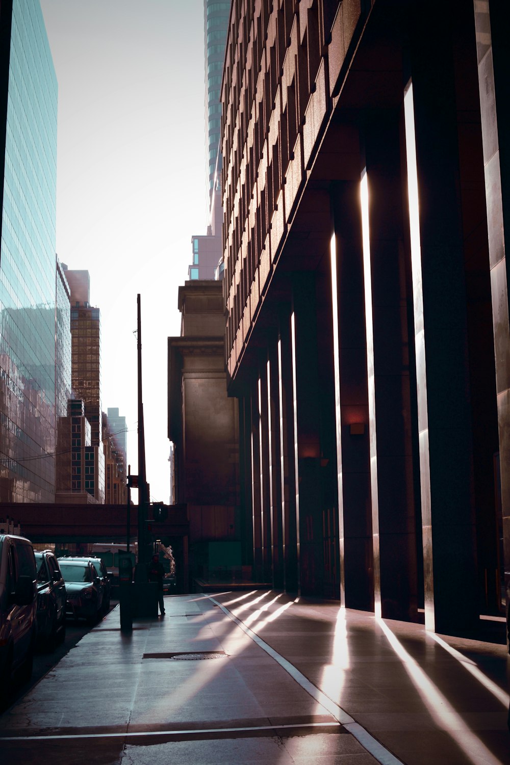 road near buildings