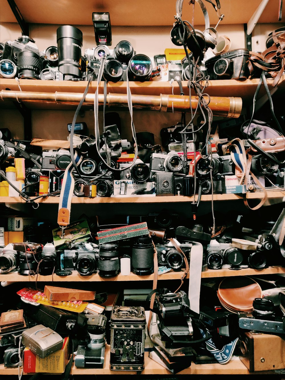 assorted-brand camera lot