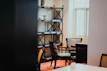 Cozy home decor items arranged invitingly in a bright room.
