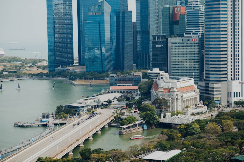 high-rise buildings near body of water during daytime