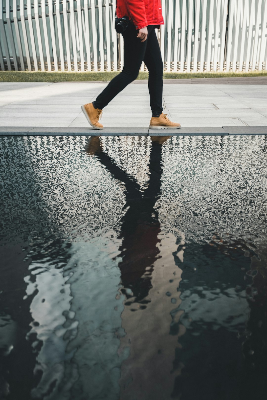 person walking on street