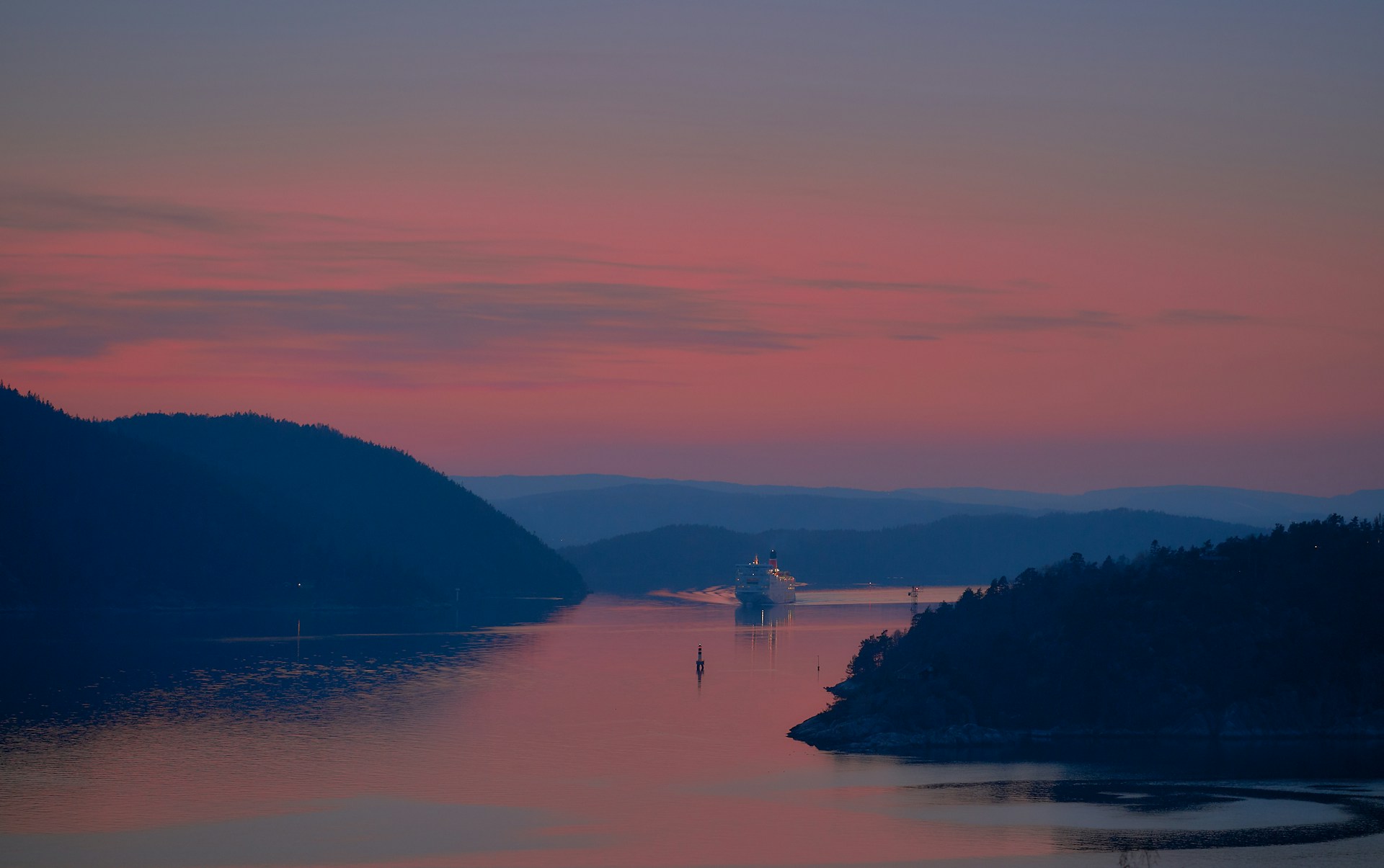 body of water under golden hour