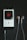 A smartphone displays a music player app with the song 'Gfy' by Dennis Lloyd from the 'Exident - EP' album. The album cover shows a red bird on a black background. White earphones are placed next to the phone on a dark wooden surface.