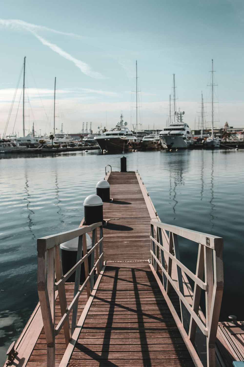 brown wooden dock