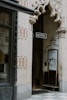 brown trolley under Hotel sign