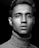 grayscale photography of man in turtle neck top