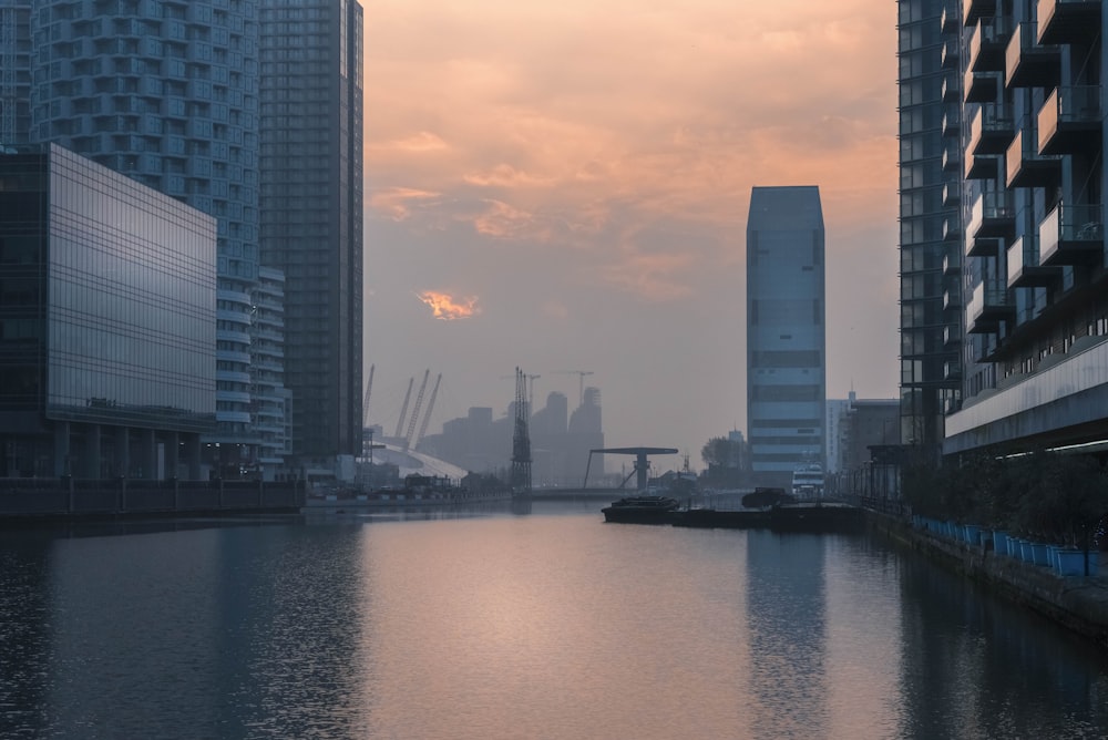 high rise building near body of water