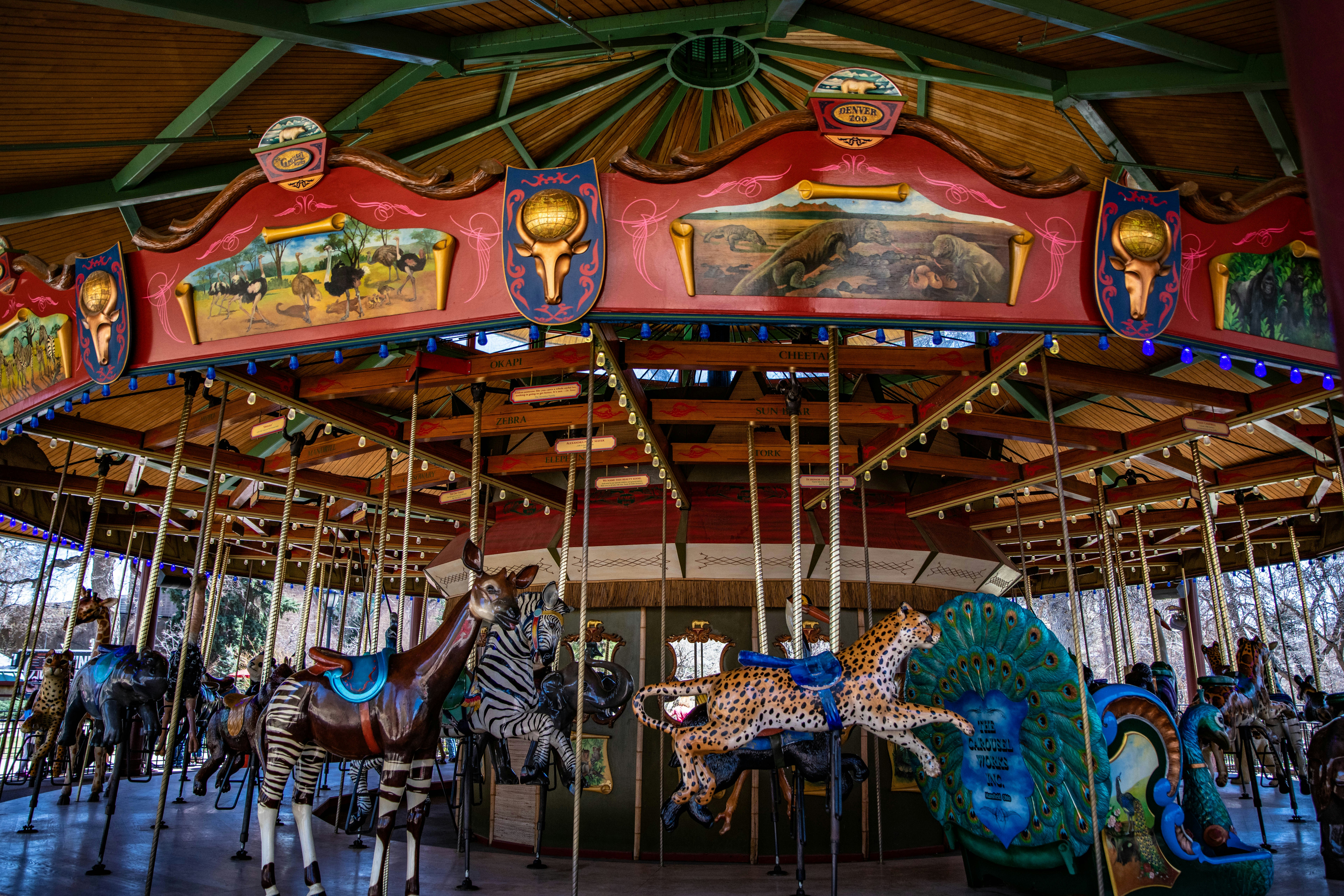 landscape photography of carousel