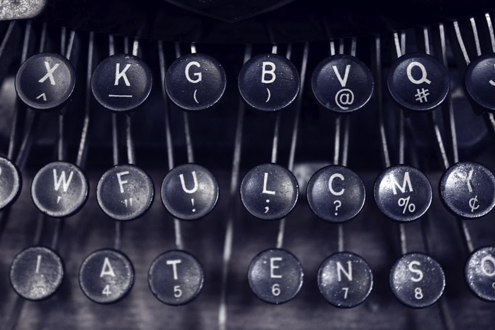 type writer keys