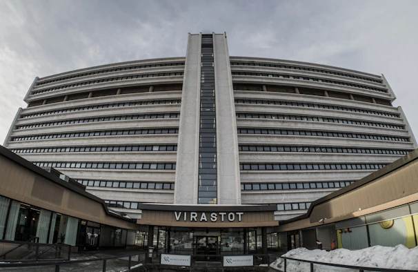 A wide shot of the company’s main office building with the Valoris logo displayed.