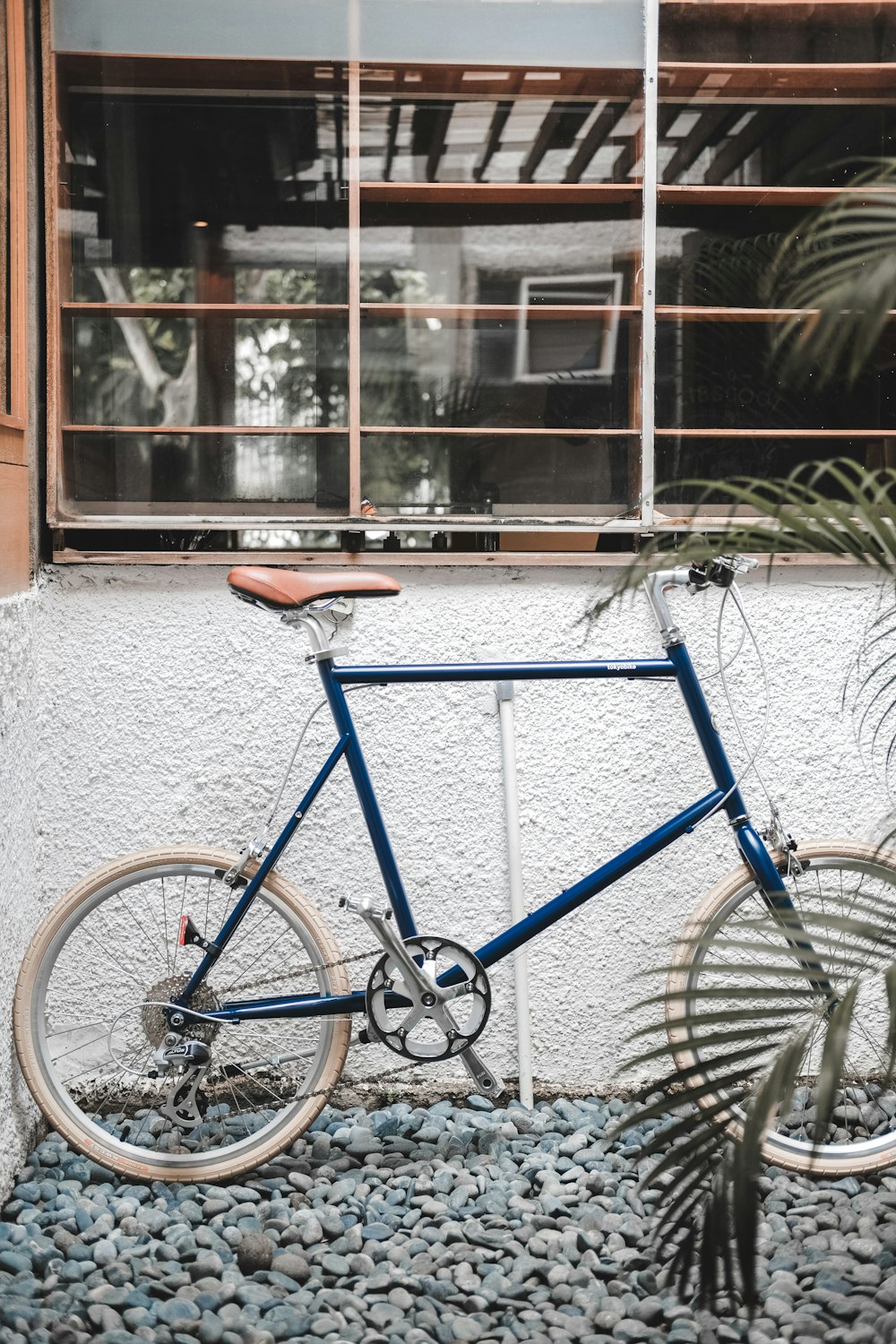 blue bicycle