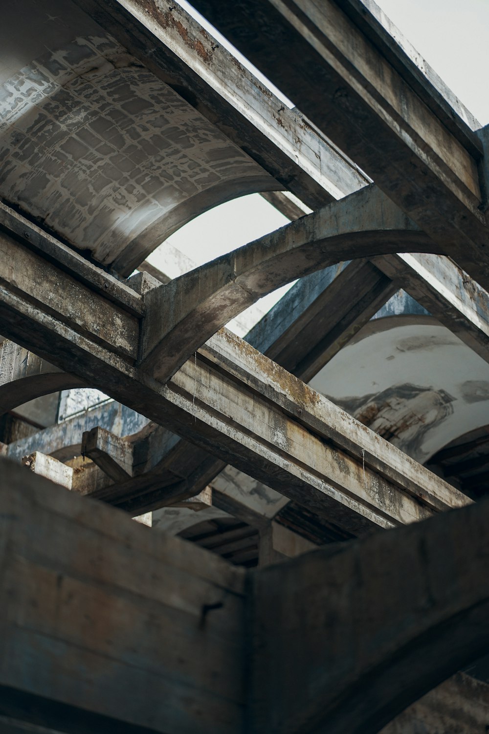 gray cement arcs