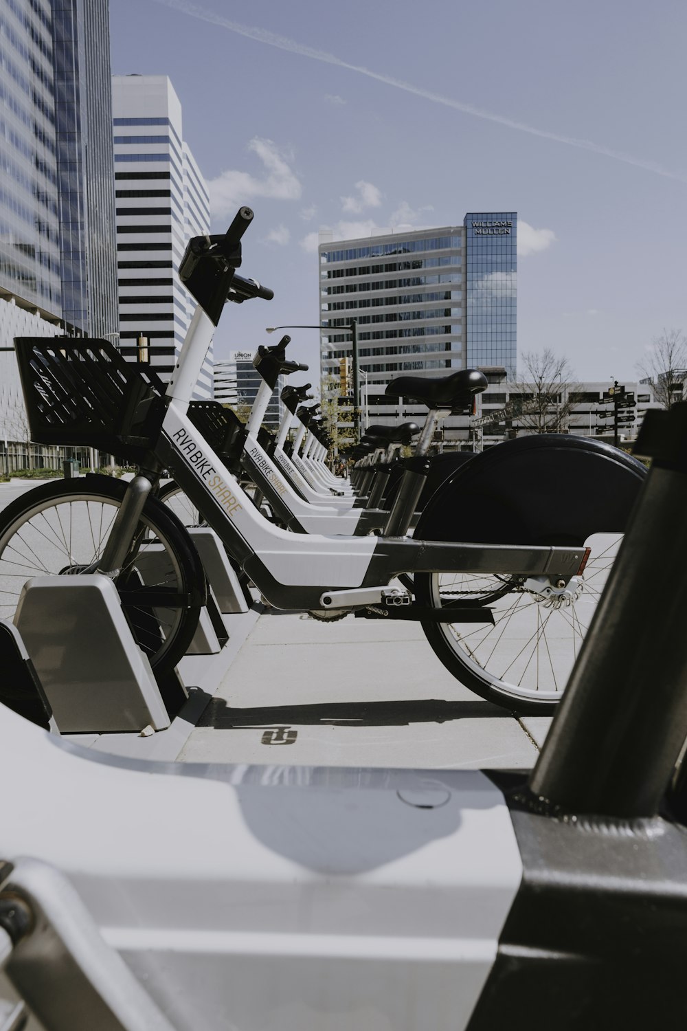 white bicycle