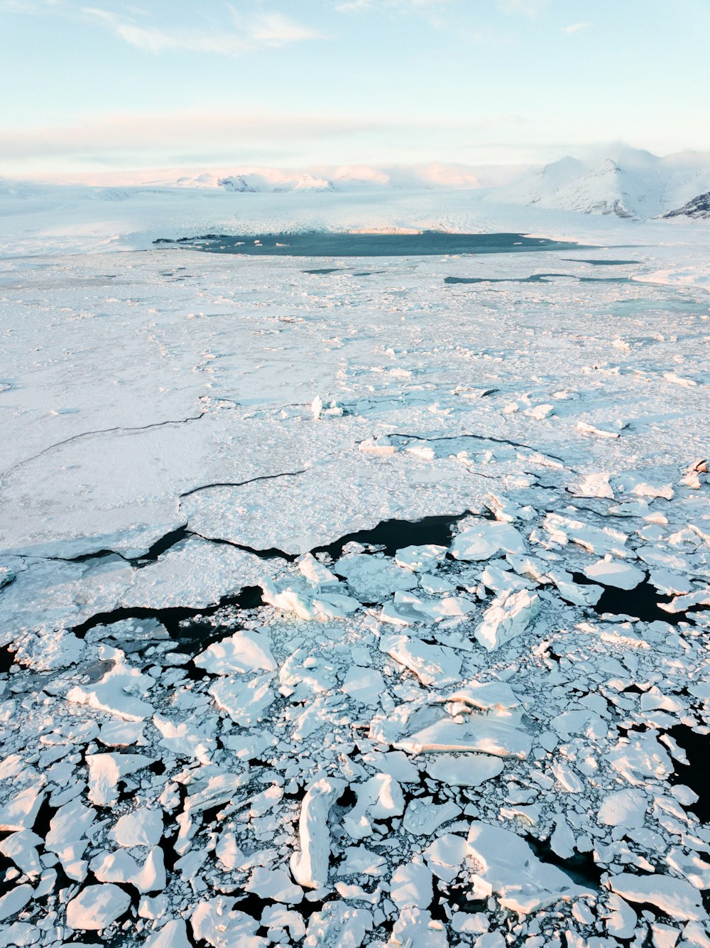 cracked iced floor