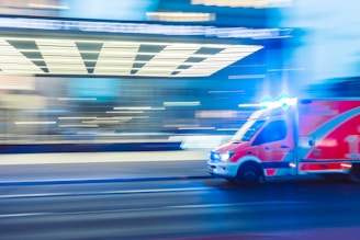 red vehicle in timelapse photography