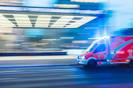 red vehicle in timelapse photography