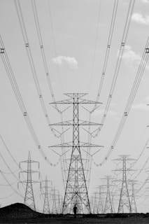 black electric posts