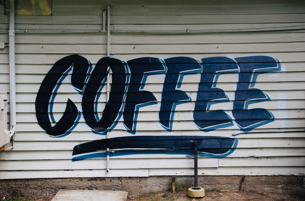 Coffee graffiti