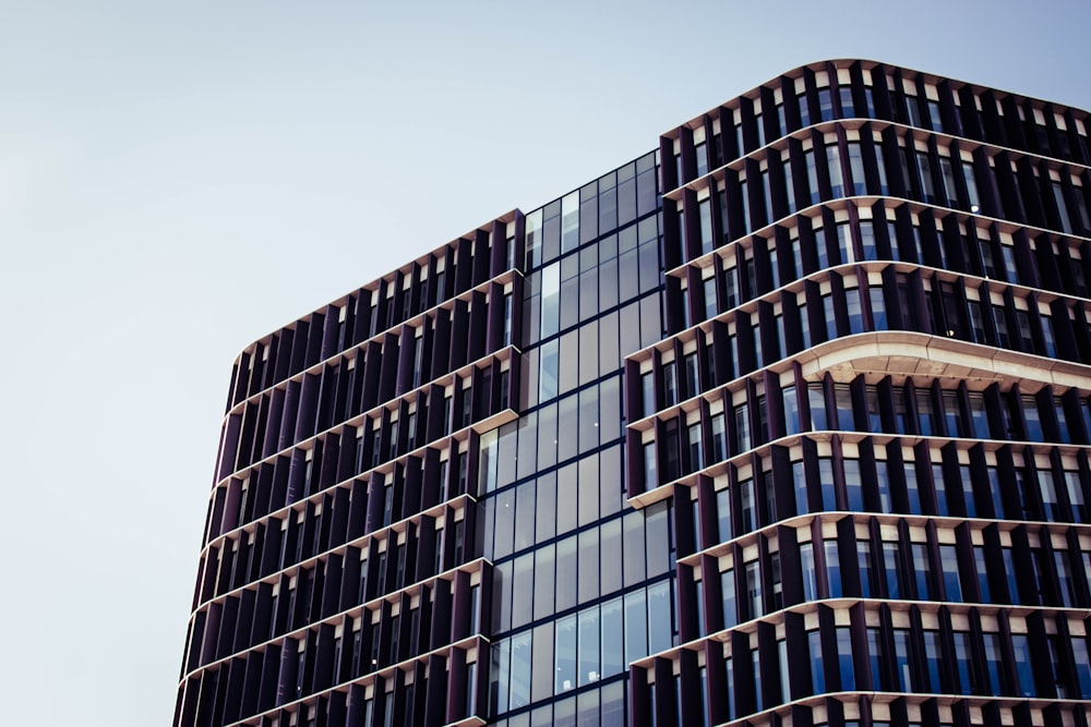 a very tall building with lots of windows