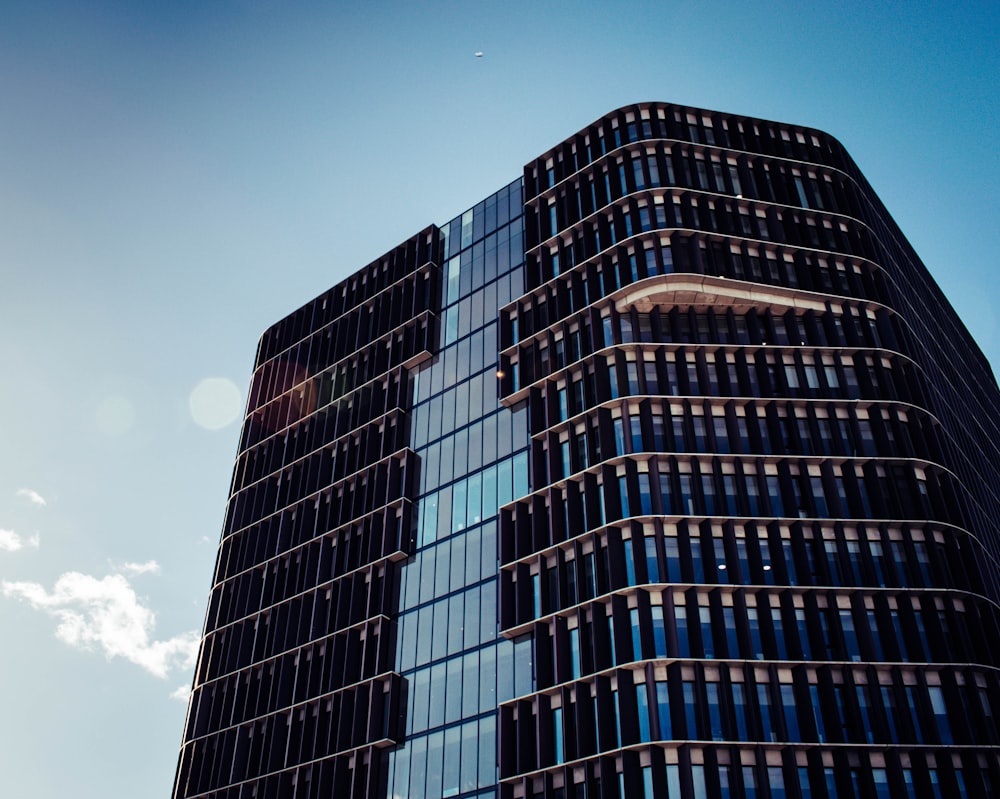 a very tall building with lots of windows