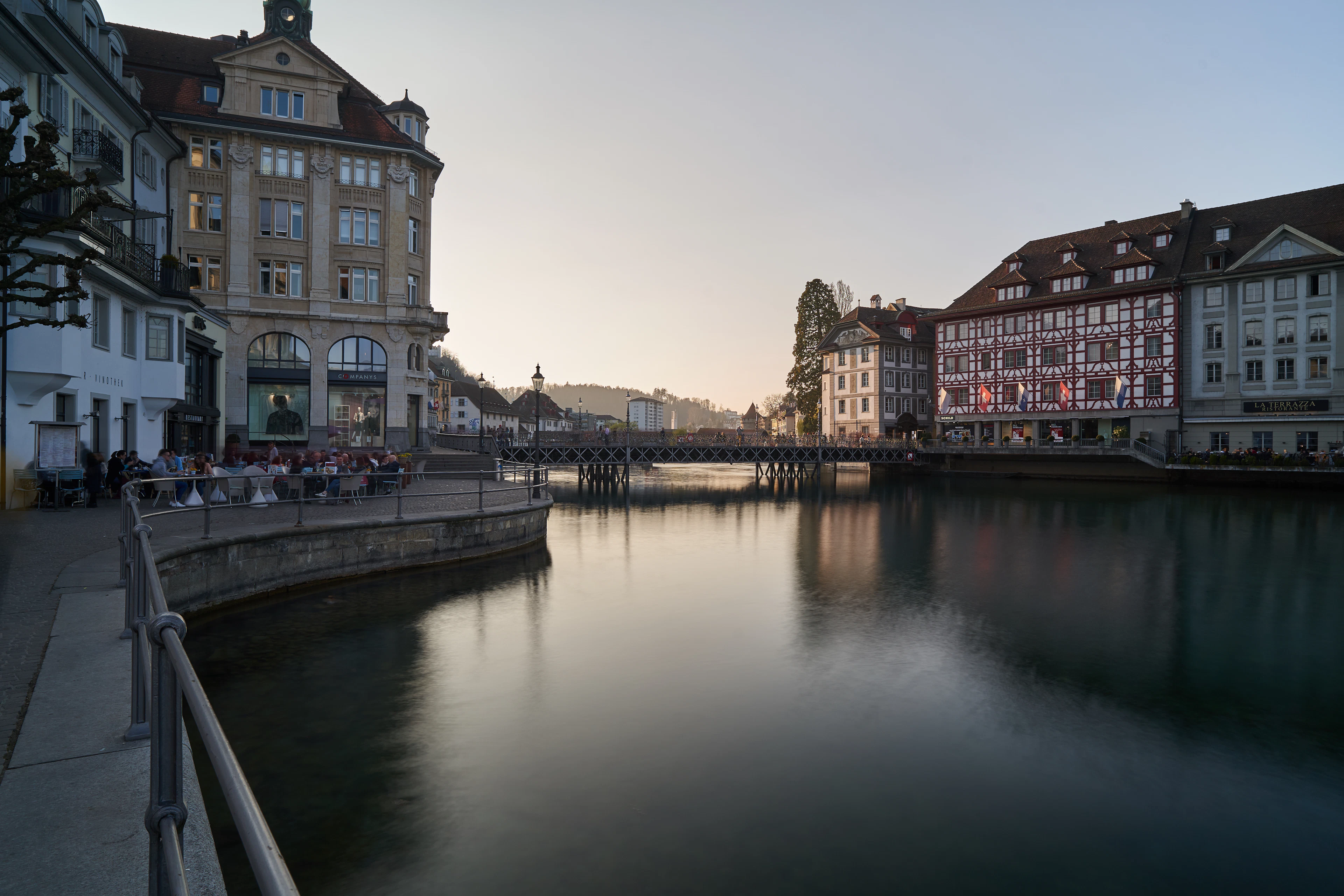 Market mornings on the Reuss, Lucerne