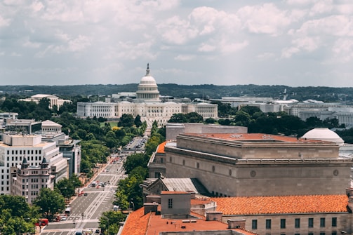 white domed government building
