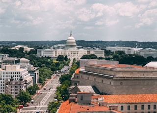 white domed government building