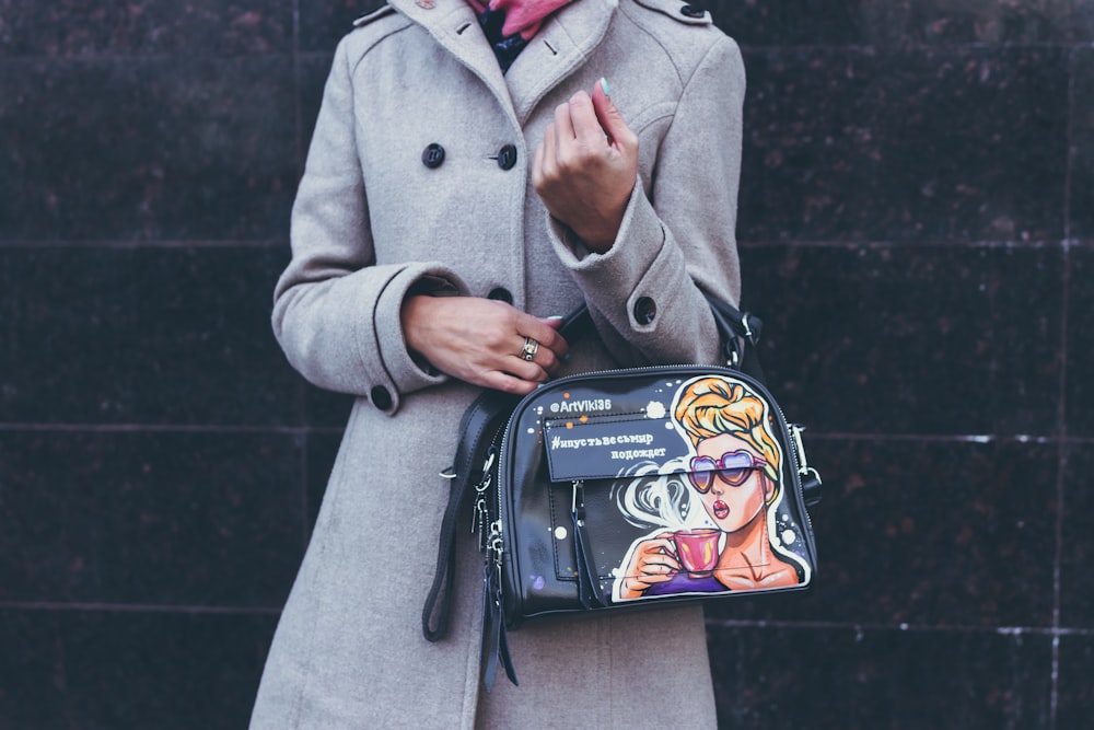 woman holding bag