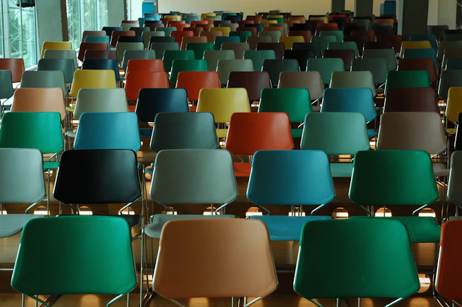 assorted-color chair lot