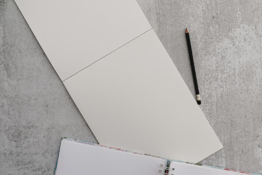 white drawing book