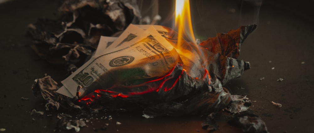 Brûler des billets de banque