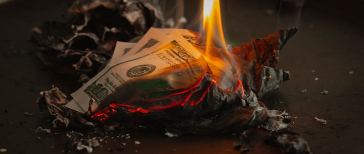 money on fire 