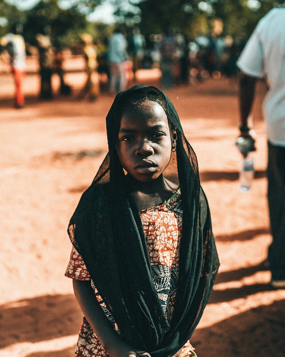 selective focus photography of girl