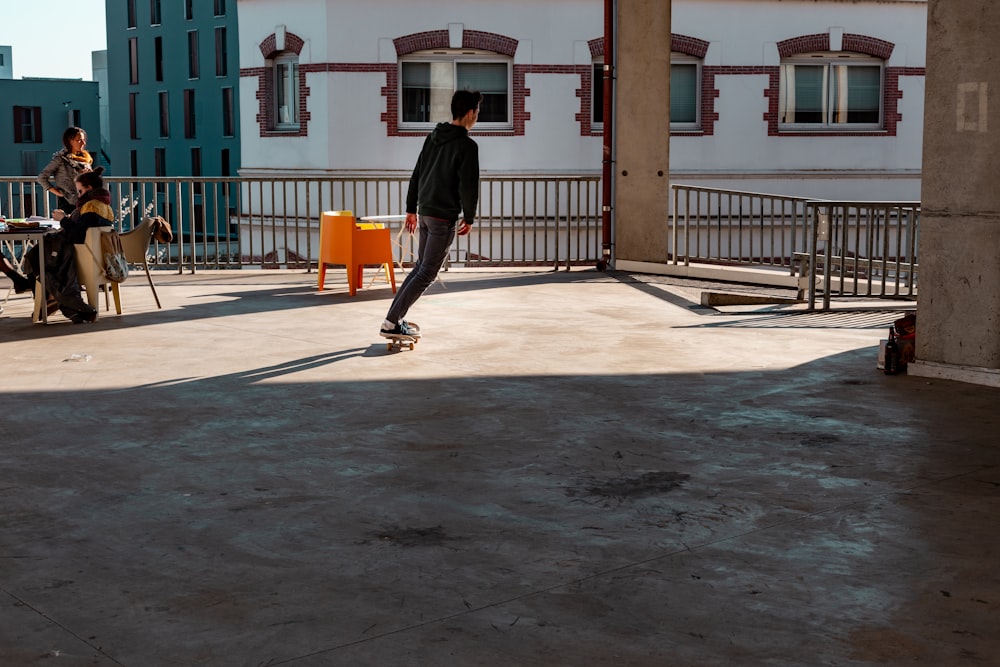 person riding skateboard