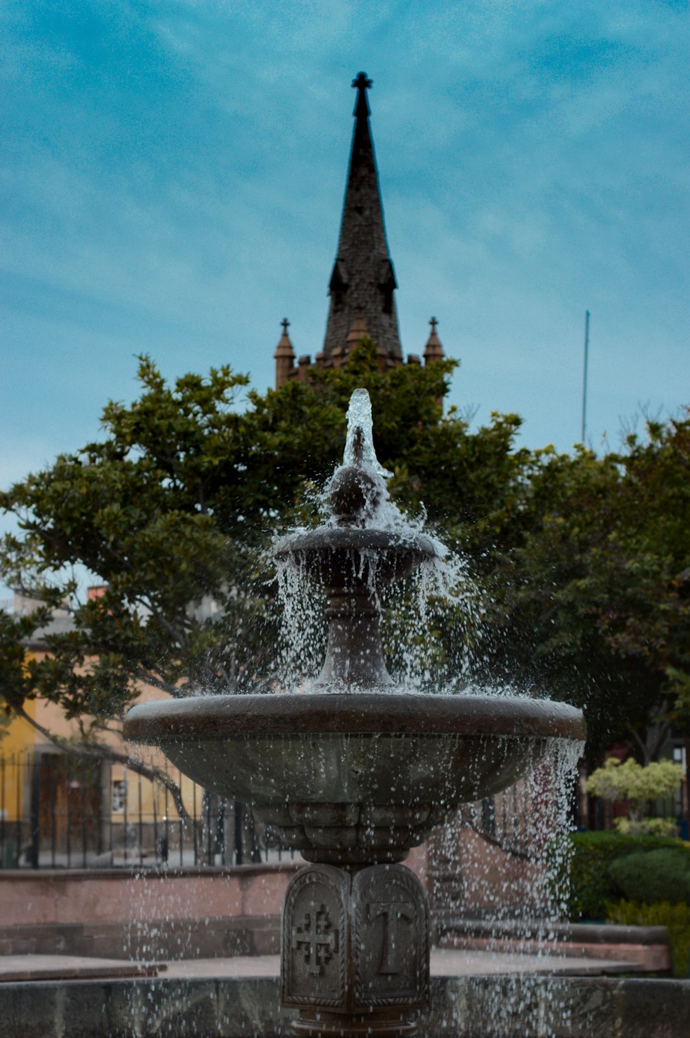 fountain in park