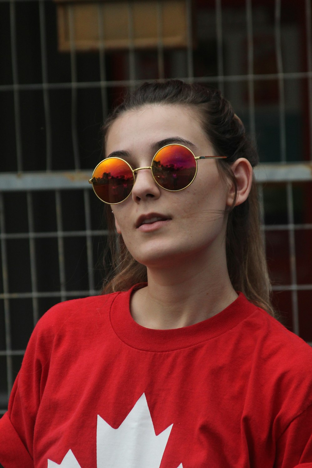 woman wearing sunglasses