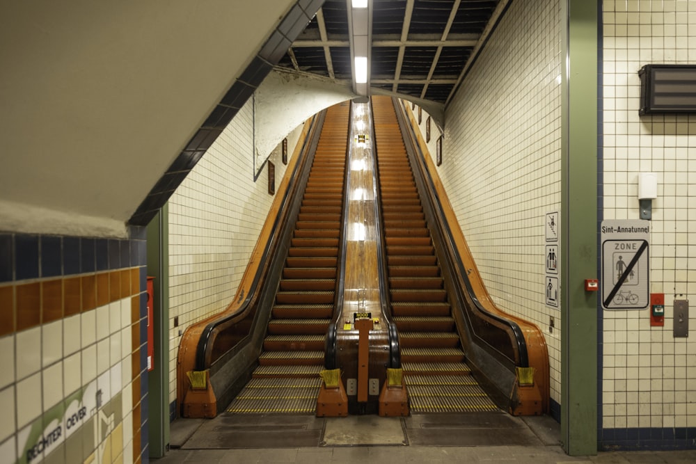empty escalator