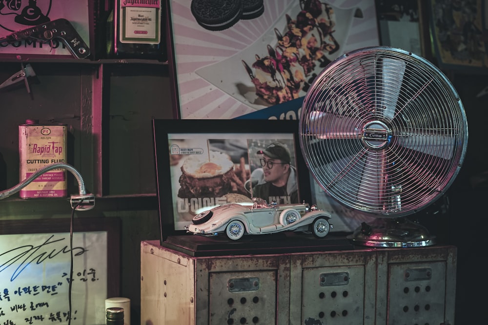 vintage car on table